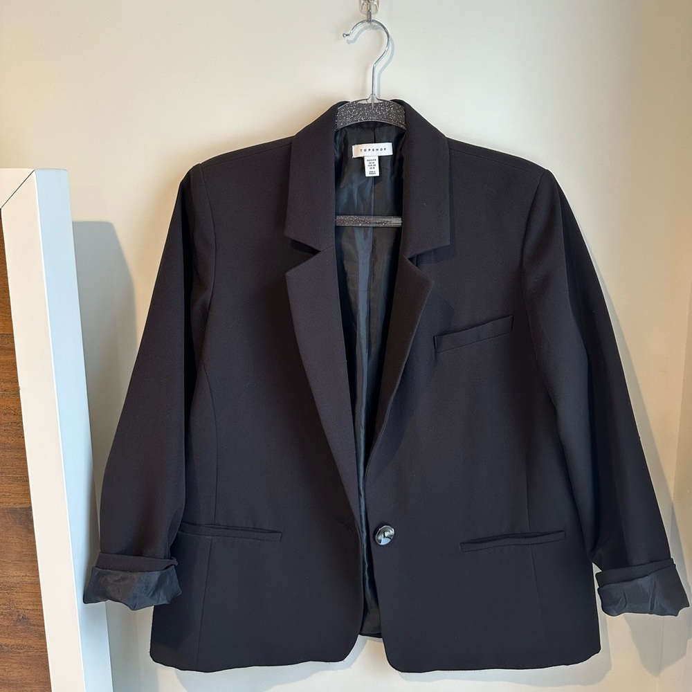 TOPSHOP black blazer jacket